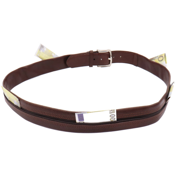 Moneybelt - Geldriem - Geldbuidel - Moneybelt - Bruin