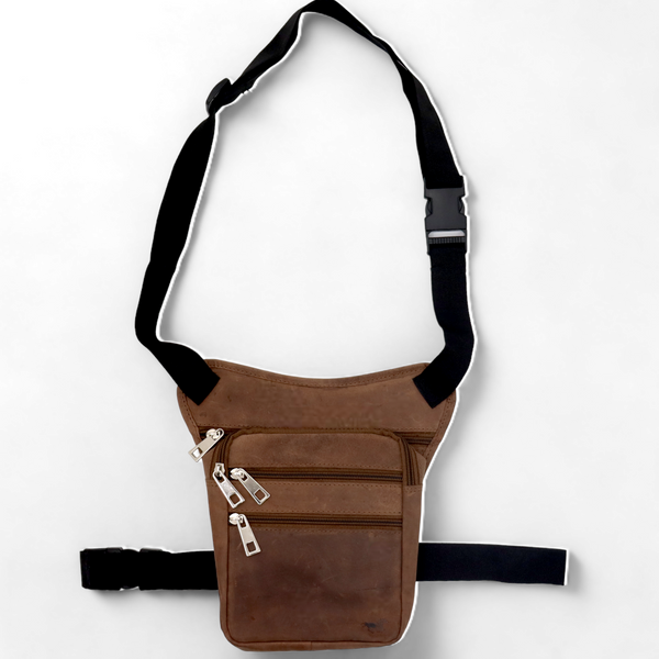 Beentas - Leg Pouch - Motor Heuptas - Leg Bag - Beentas Motor -Buiktas - Leer