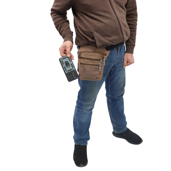 Beentas - Leg Pouch - Motor Heuptas - Leg Bag - Beentas Motor -Buiktas - Leer