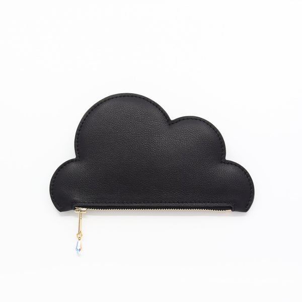 Leather Cloud Wallet – Black