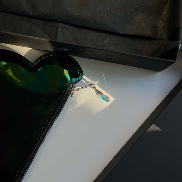 Leather Cloud Wallet - Iridescent