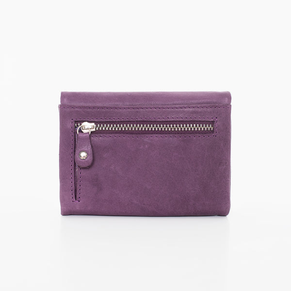 Leather Wallet NK304 (RFID Blocking) – Purple