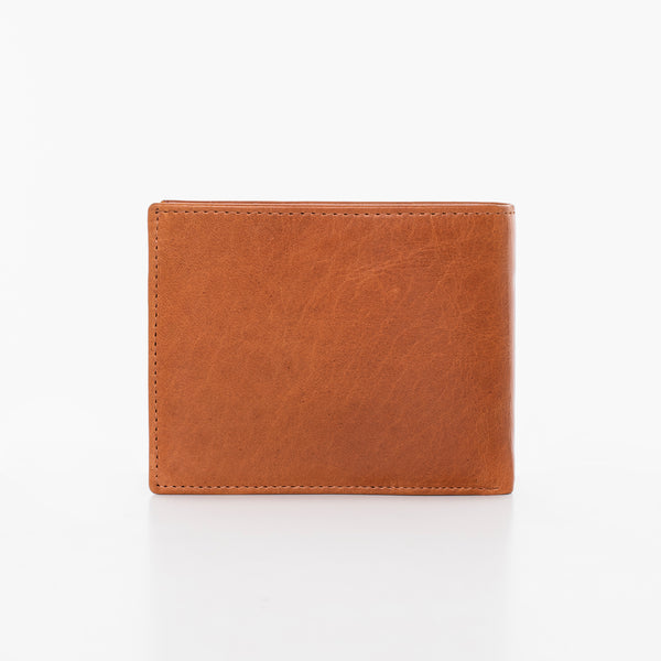 Leather Wallet NK254 (RFID Blocking) – Brown