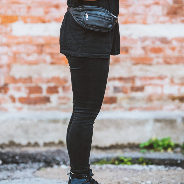 Leather Belt Bag No. 22 – Black