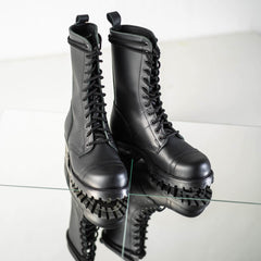 516 High Aviator Boots - Schwarz