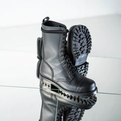 516 High Aviator Boots - Schwarz