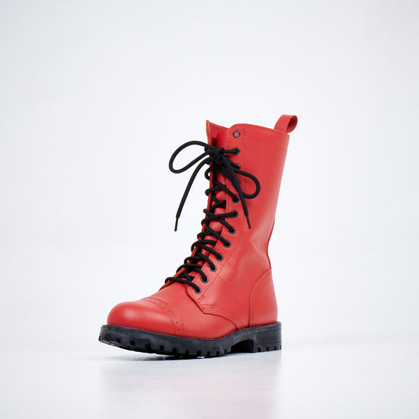 516 aka High Aviator Boots - Black