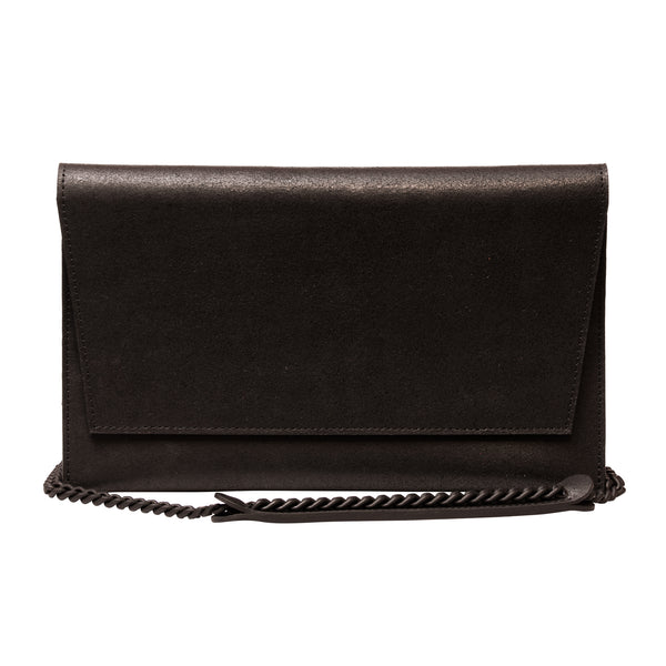 Shoulder bag with chain – black