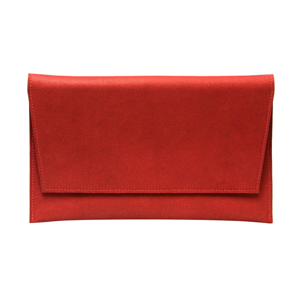 Shoulder bag with chain – red