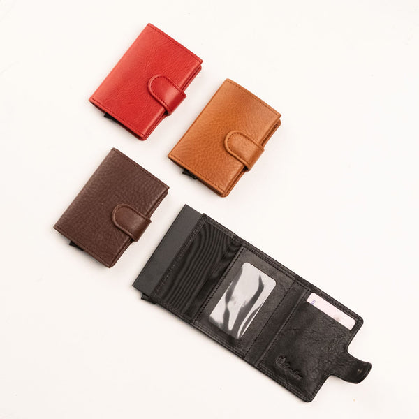 Leather wallet 40-25 with RFID/NFC blocking card holder